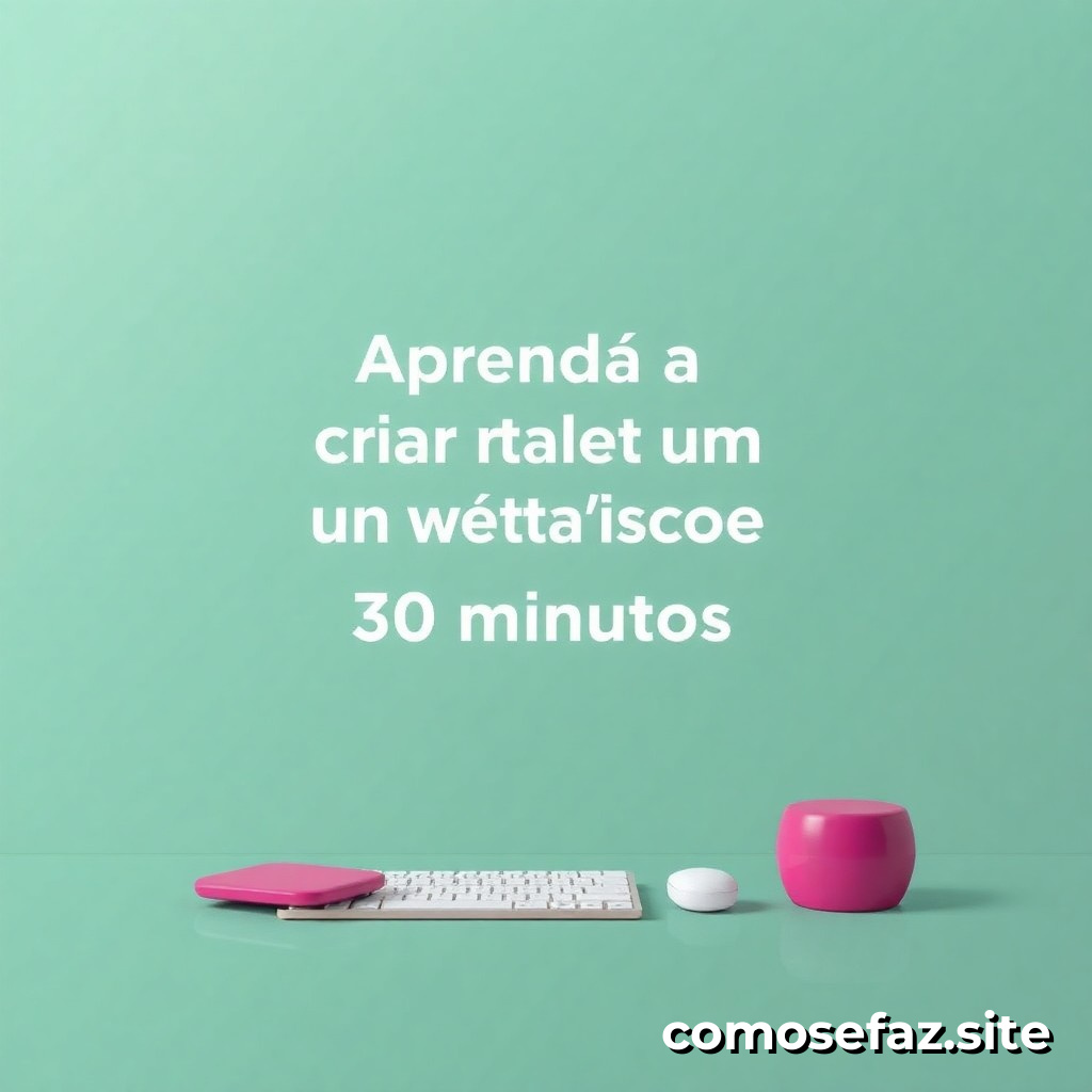 Aprenda a criar um website básico em apenas 30 minutos