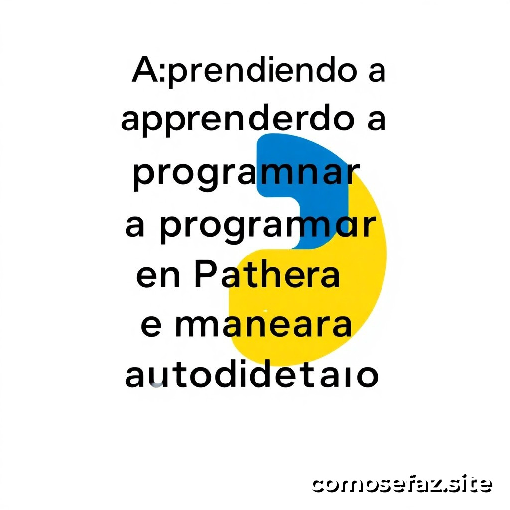 Aprendiendo a programar en Python de manera autodidacta