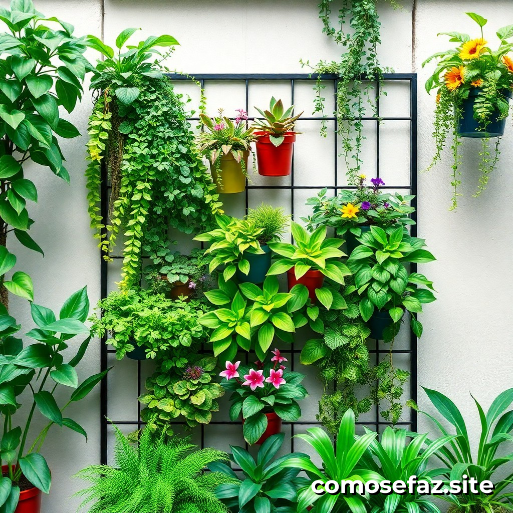 Cómo crear un jardín vertical con plantas ornamentales y medicinales