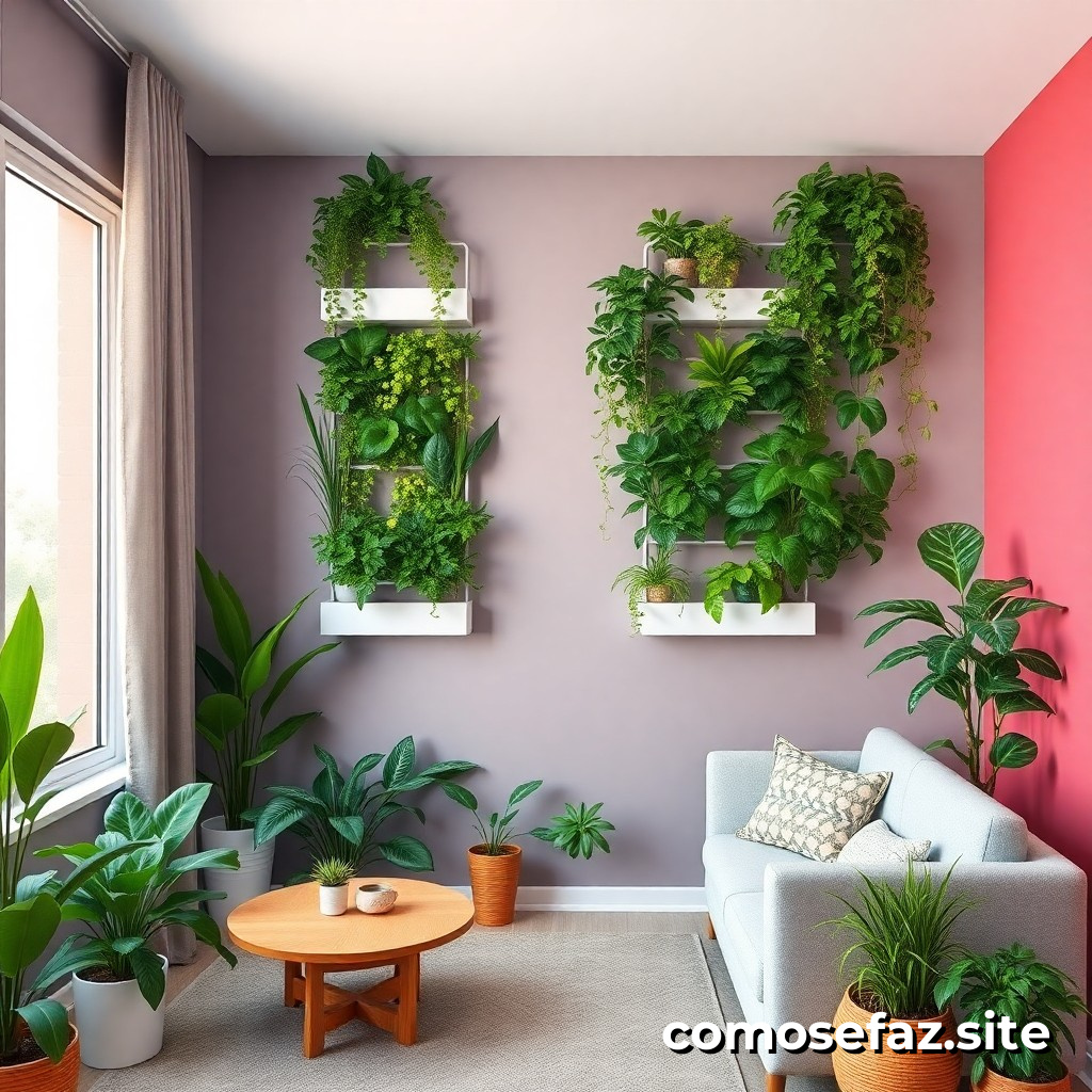 Cómo crear un jardín vertical en casa para purificar el aire y mejorar la estética