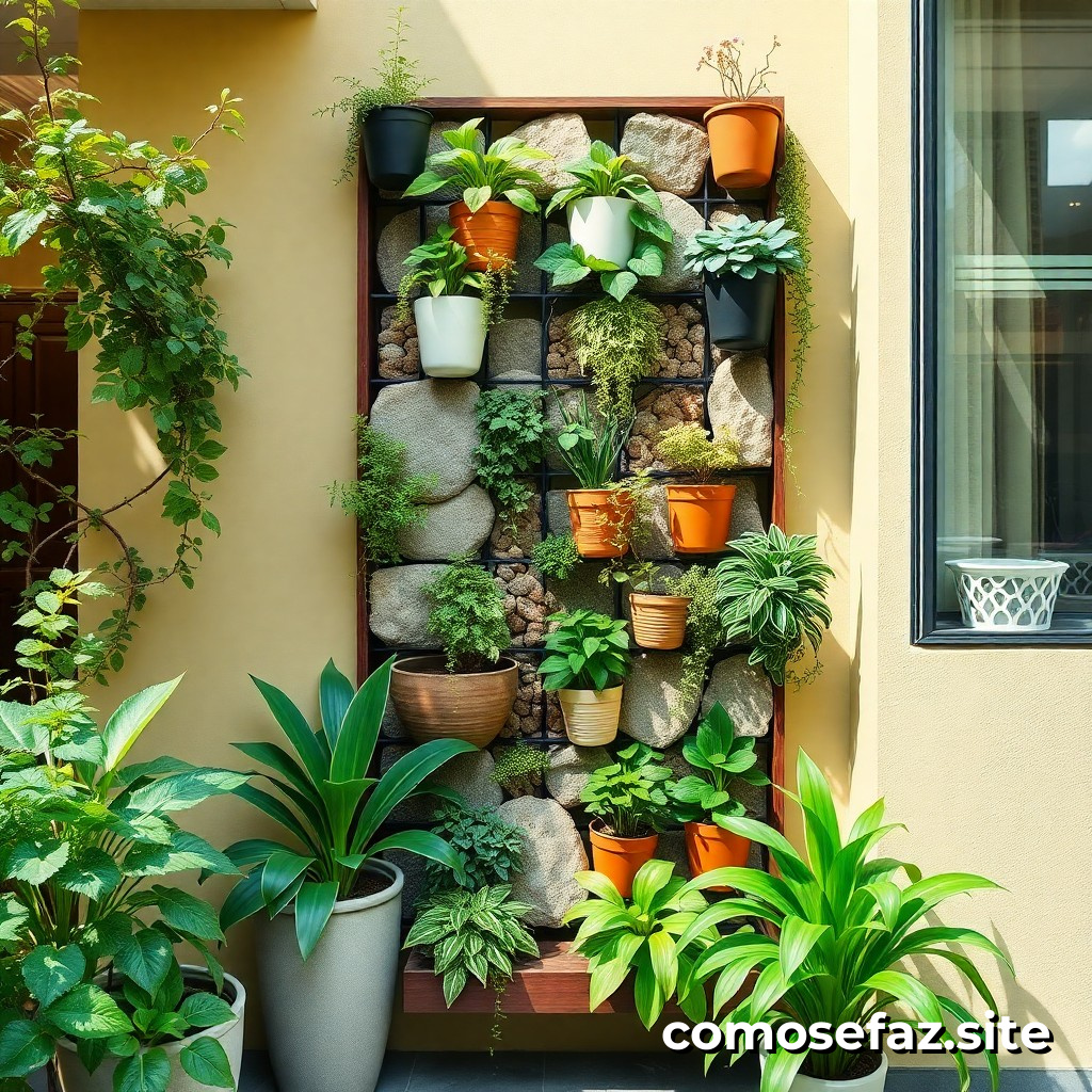 Cómo crear un jardim vertical en casa utilizando materiales reciclados