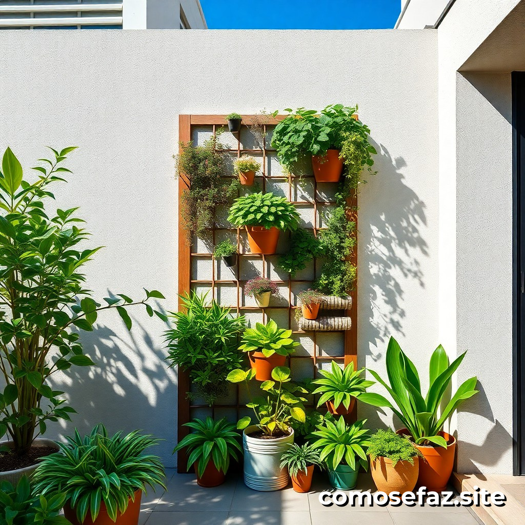 Cómo crear un jardim vertical para pequeños espacios