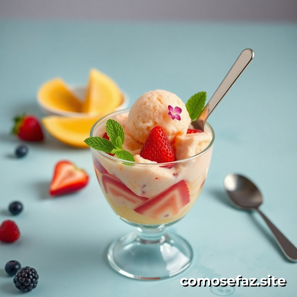 Cómo hacer un delicioso helado de frutas sin necesidad de una heladera