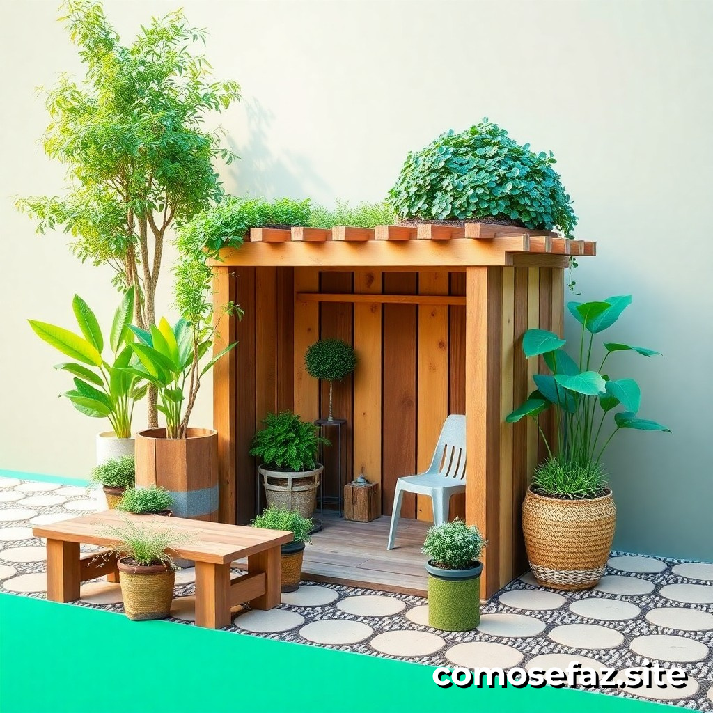 Cómo hacer un DIY de un mueble de jardín con materiales reciclados