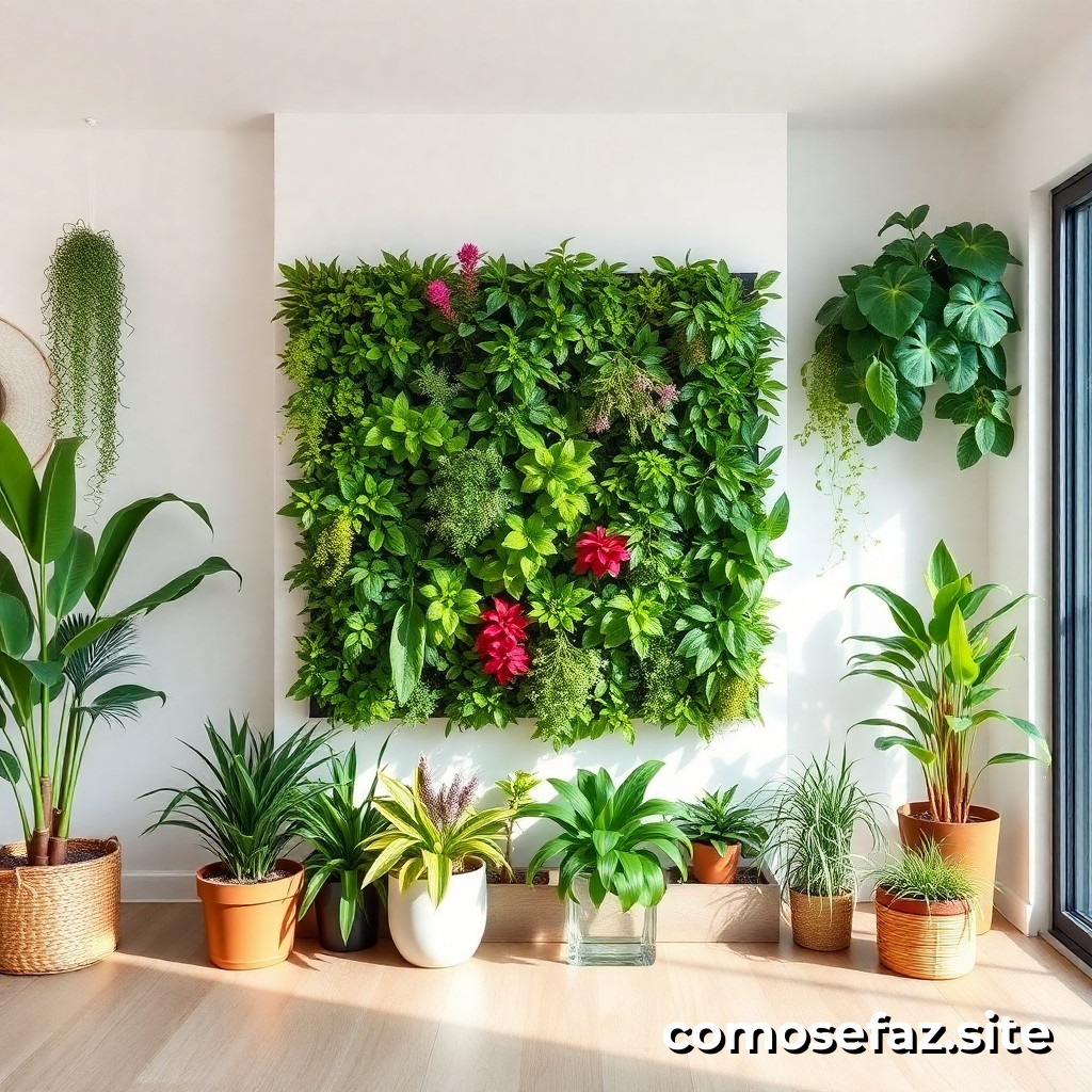 Cómo hacer un jardín vertical en casa para purificar el aire y mejorar la estética