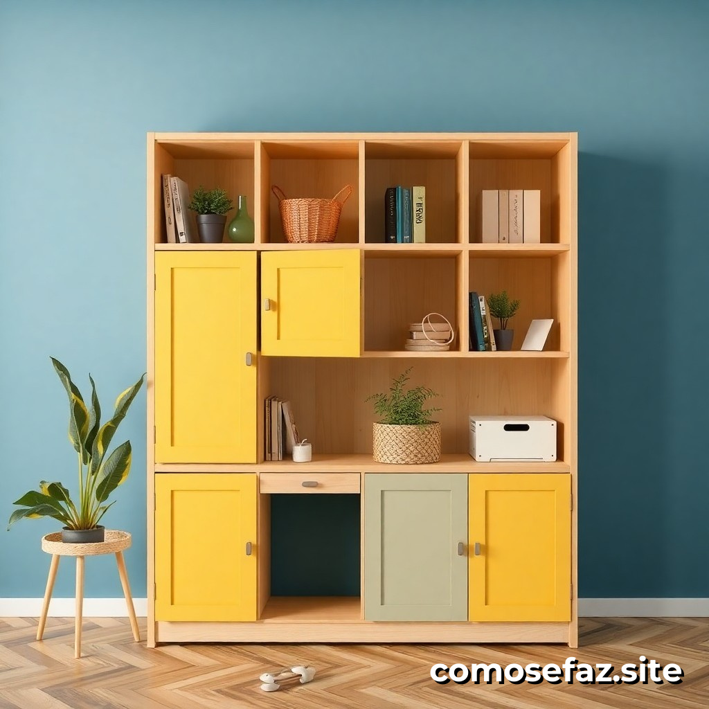 Cómo hacer un mueble de almacenamiento con materiales reciclados y DIY
