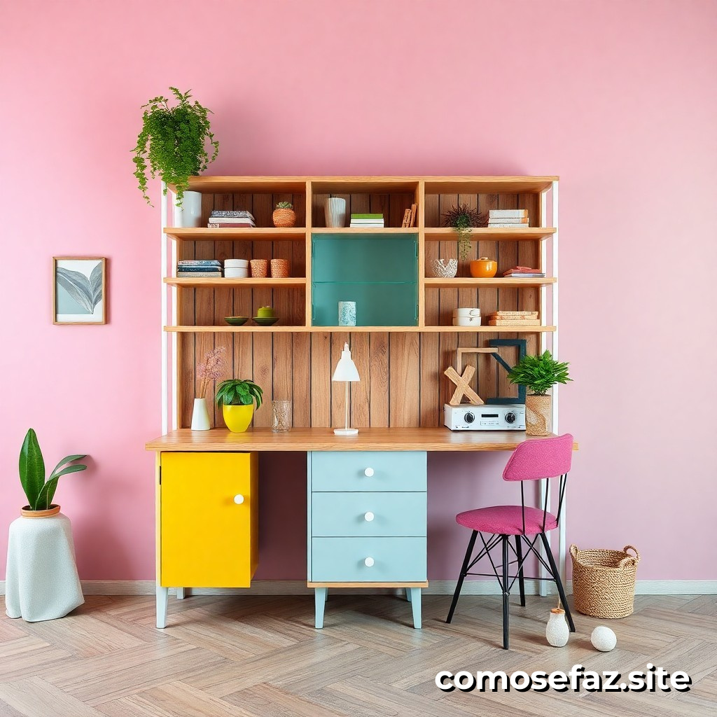 Cómo hacer un mueble de bricolaje con materiales reciclados y creativos