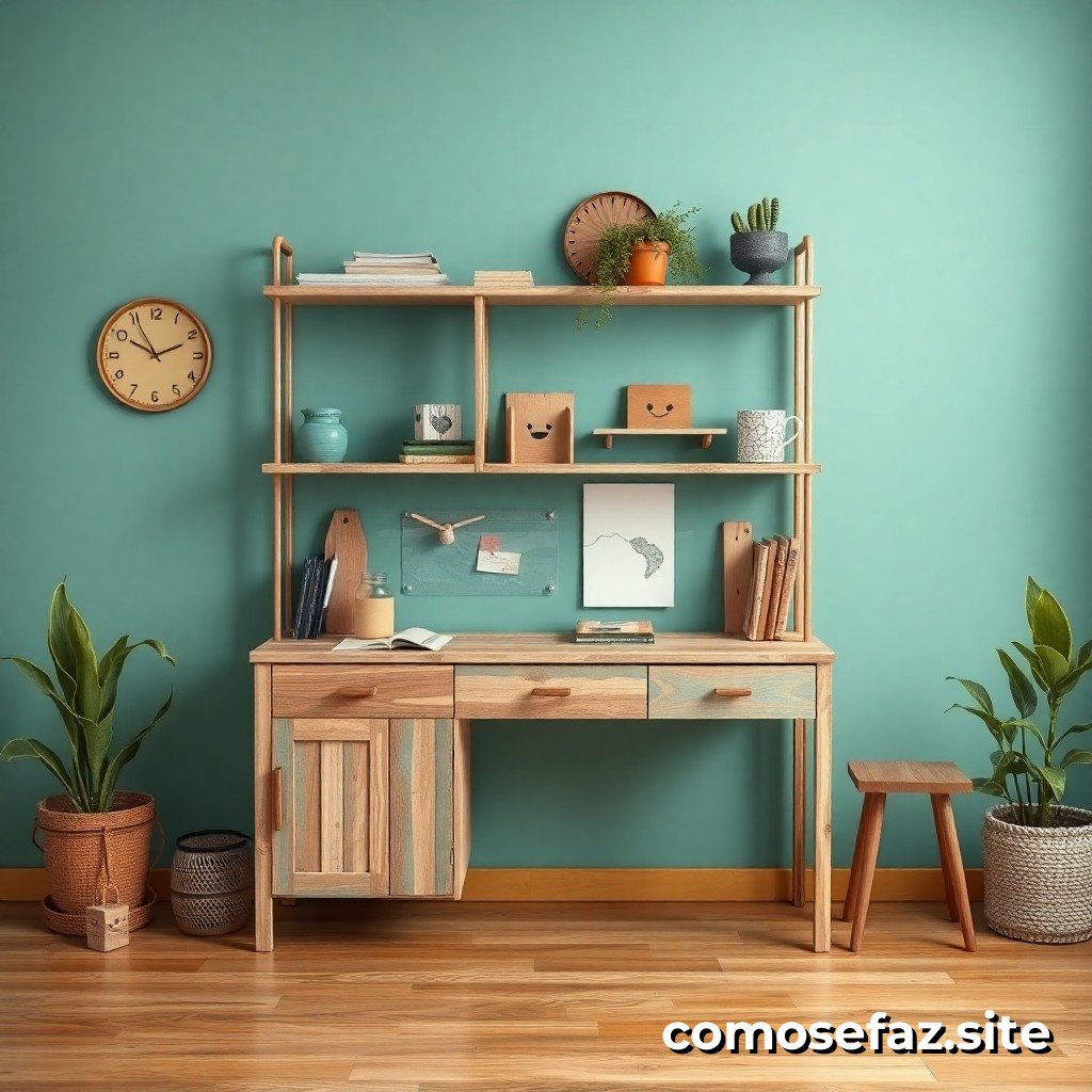 Cómo hacer un mueble de bricolaje utilizando materiales reciclados y reutilizados