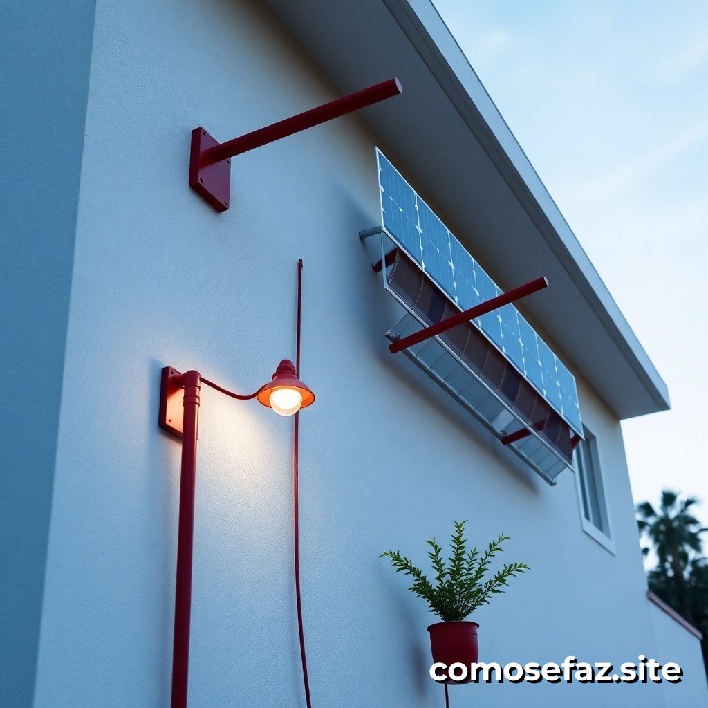 Cómo instalar un sistema de iluminação solar para reducir la factura de electricidad