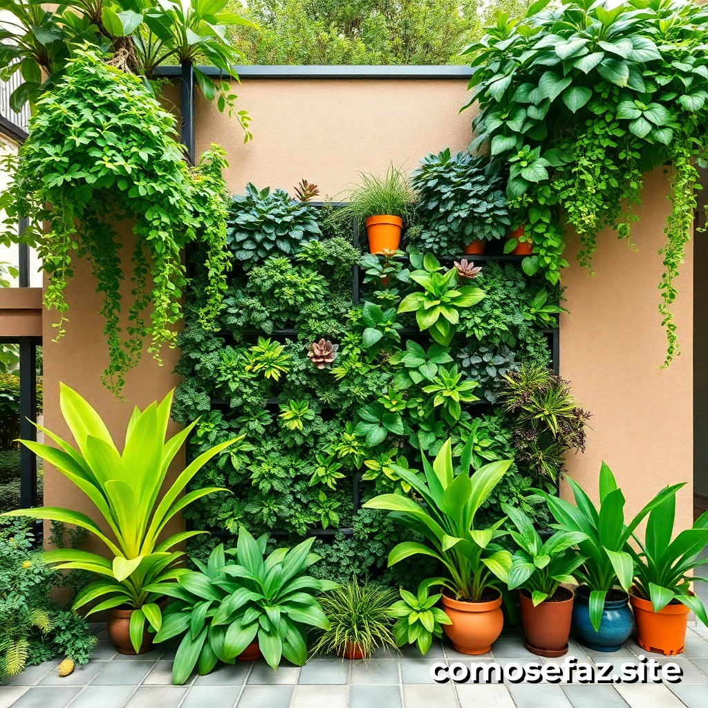 Como Construir um Jardim Vertical em Casa: Um Guia Passo a Passo