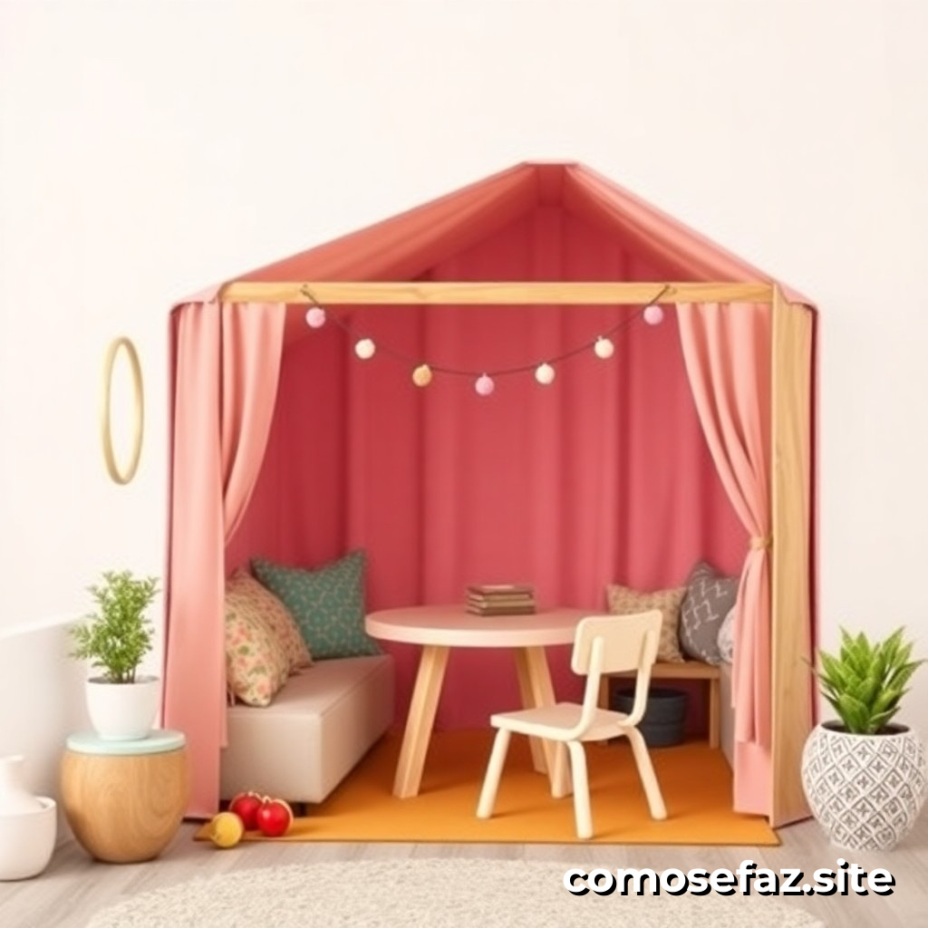 Como criar um espaço de brincar para crianças em casa sem gastar muito