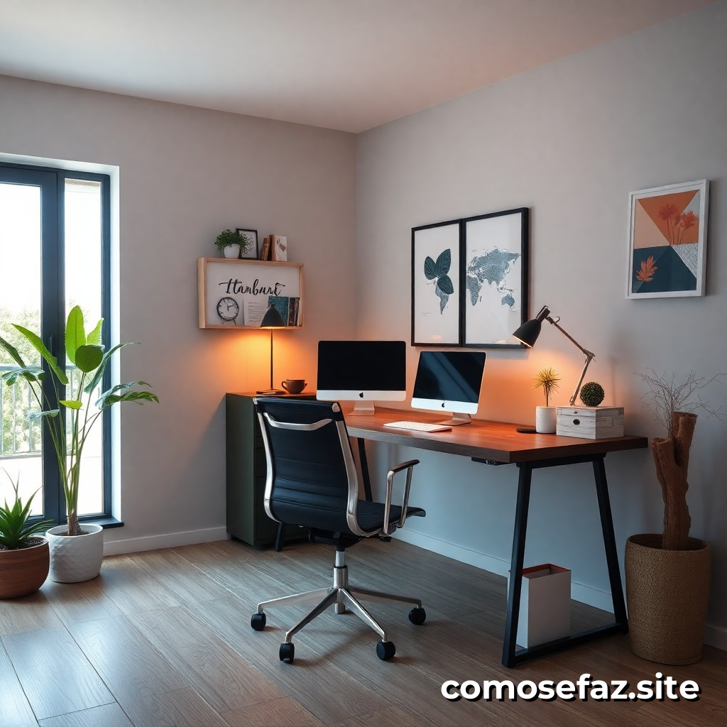 Como Criar um Espaço de Trabalho Eficiente e Criativo em Minha Casa