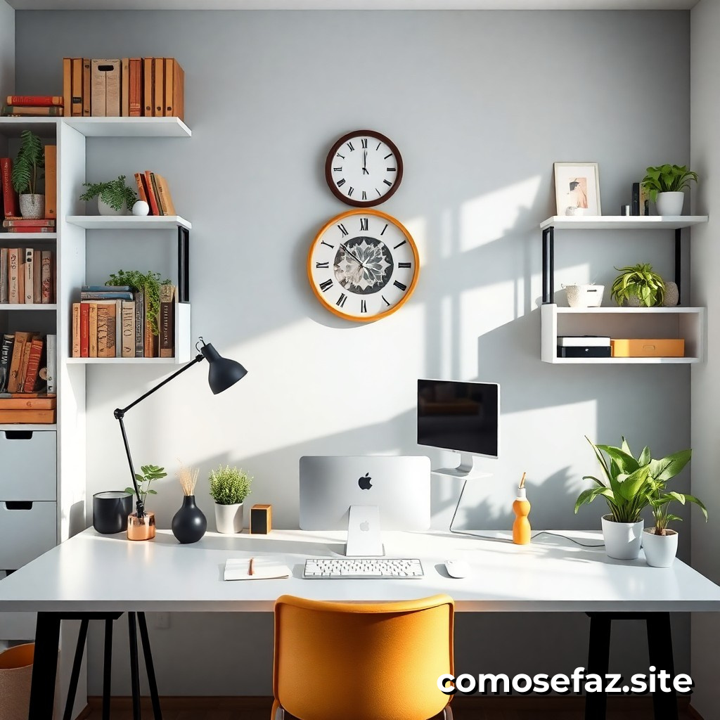 Como criar um espaço de trabalho organizado e produtivo em casa