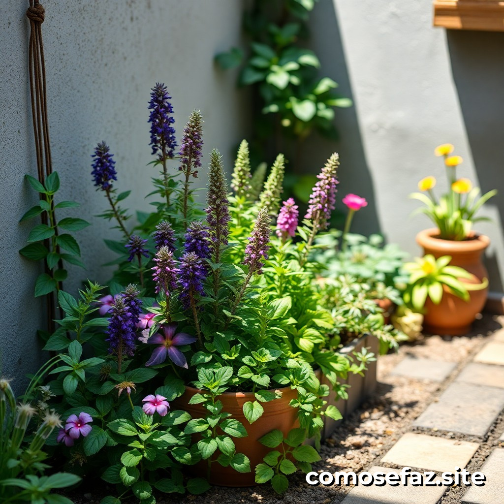 Como criar um jardim de ervas medicinais em um espaço pequeno para melhorar a saúde e o bem-estar
