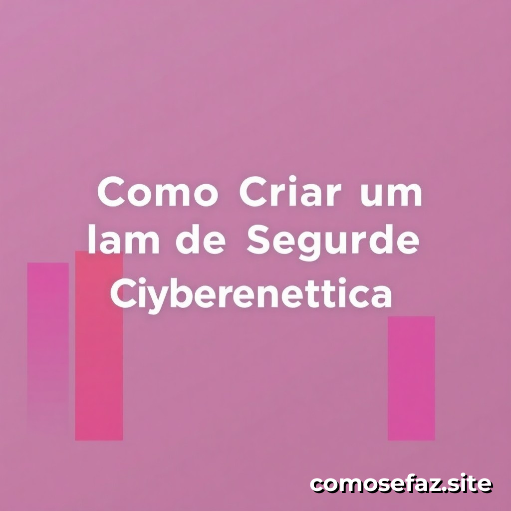 Como Criar um Plano de Segurança Cibernética para Iniciantes