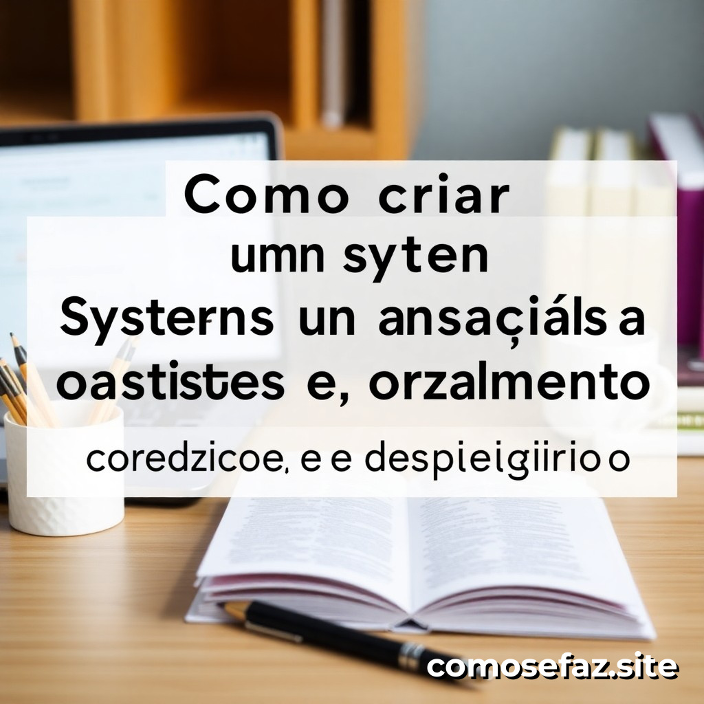 Como criar um sistema de organização de gastos e orçamento para economizar dinheiro e reduzir o desperdício