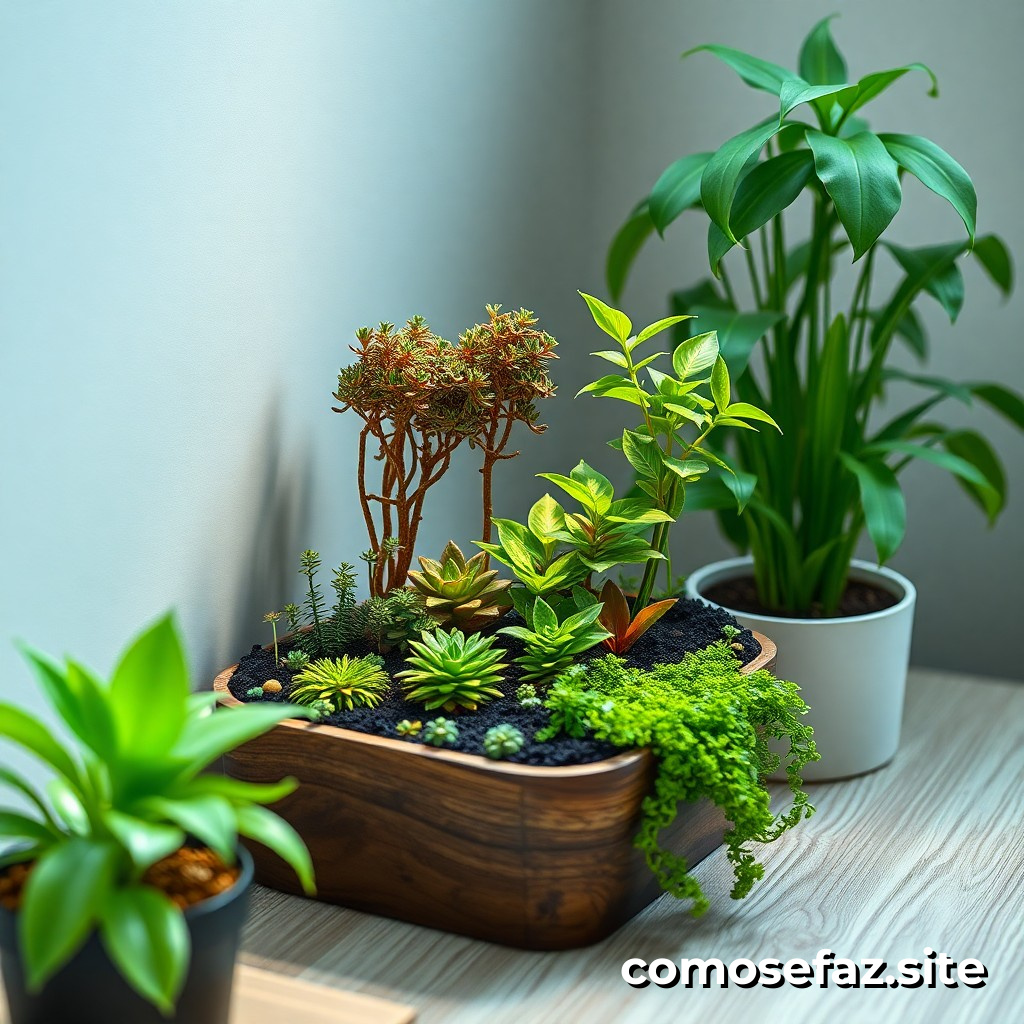 Como criar um terrário miniatura para plantas em meu quarto