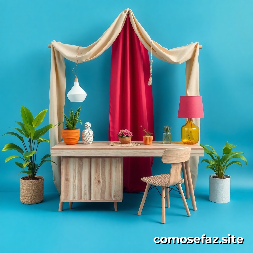 Como fazer um móvel de decoração com materiais reciclados