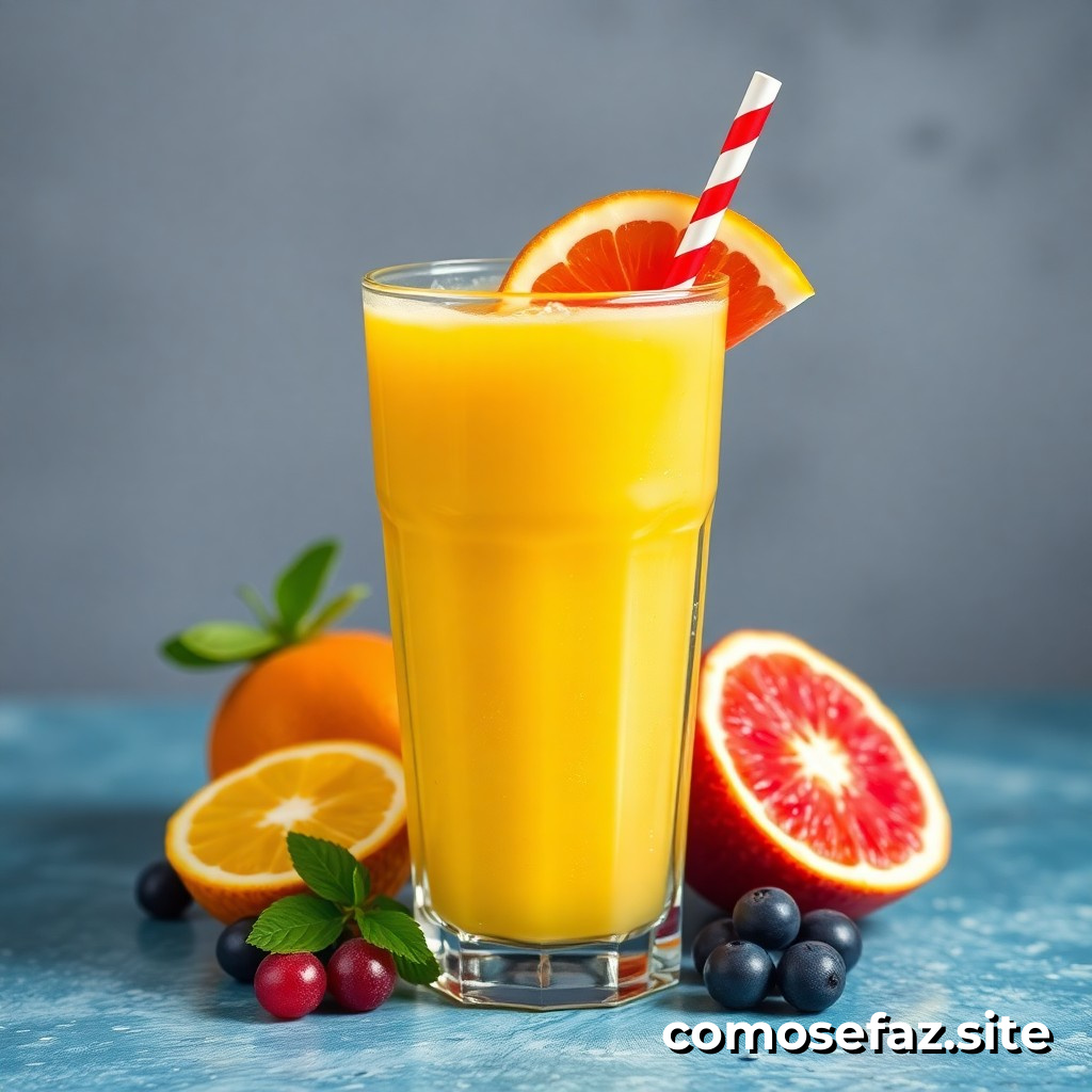 Como fazer um suco de frutas natural e saudável em casa