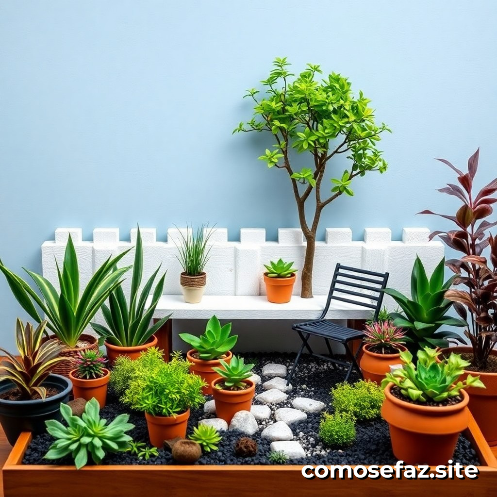 Como hacer un terrario miniatura con plantas y decoraciones