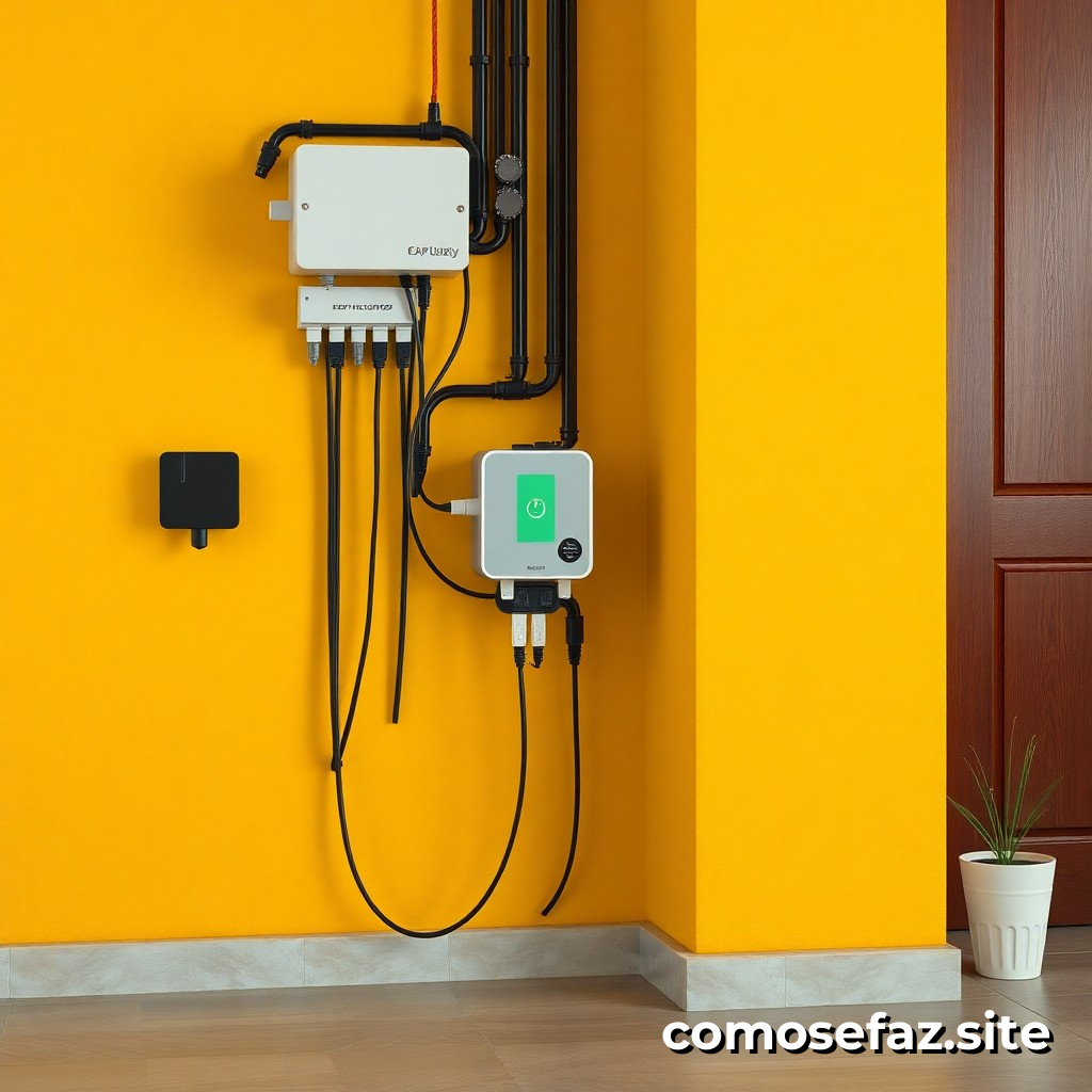 Como instalar um sistema de carregamento de bateria para dispositivos móveis em sua casa