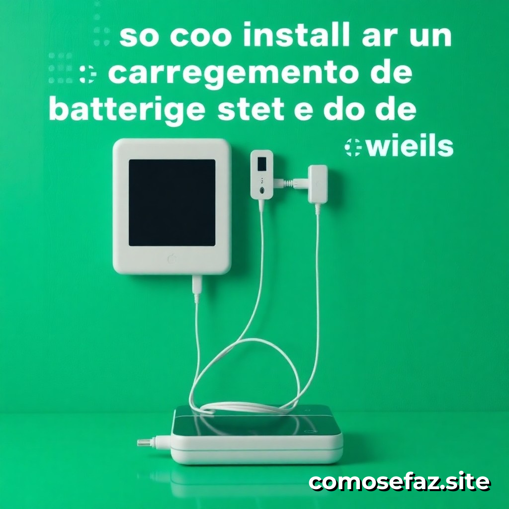 Como instalar um sistema de carregamento de baterias para dispositivos portáteis