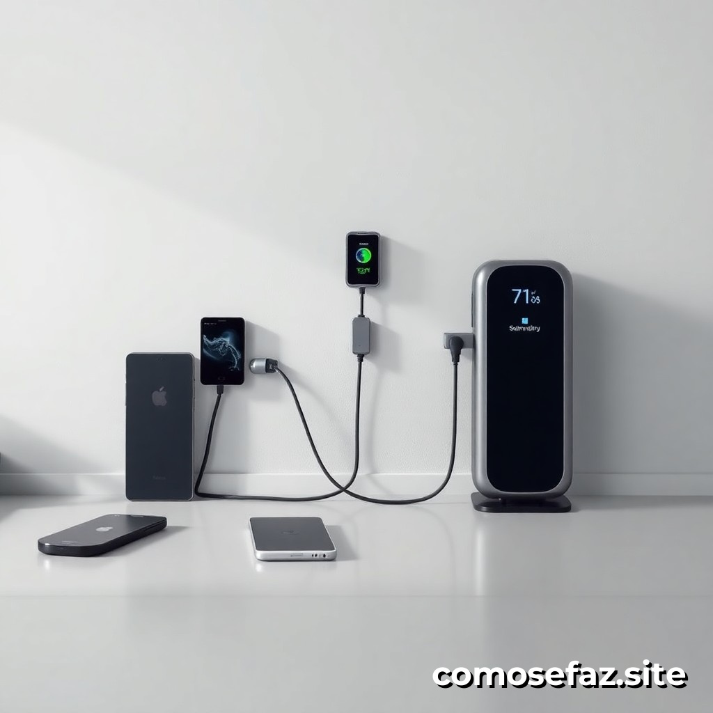 Como instalar um sistema de carregamento de dispositivos móveis sem fio em sua casa