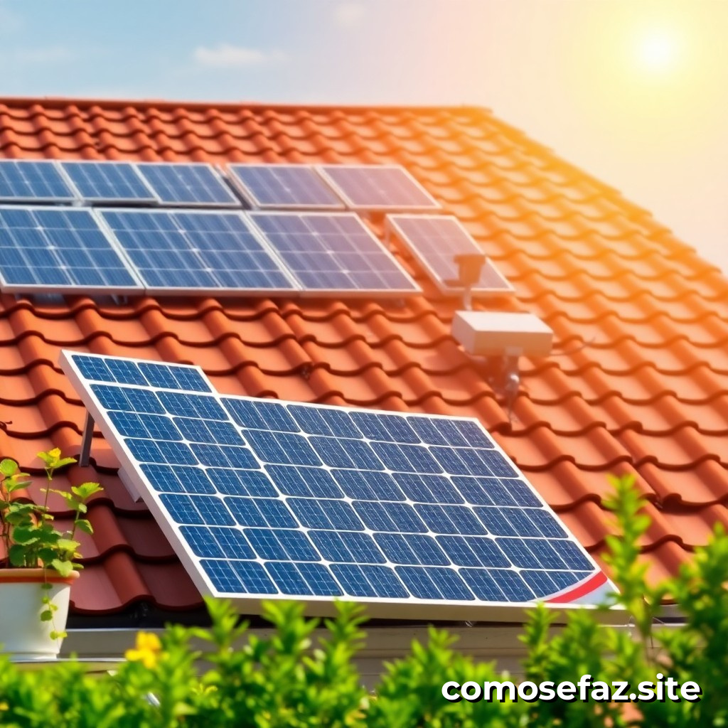 Como instalar um sistema de energia solar para reduzir sua conta de energia