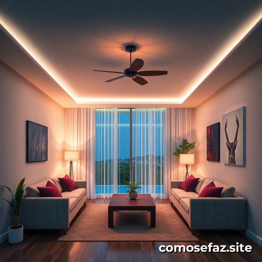 Como instalar um sistema de iluminação eficiente com controles inteligentes em sua casa