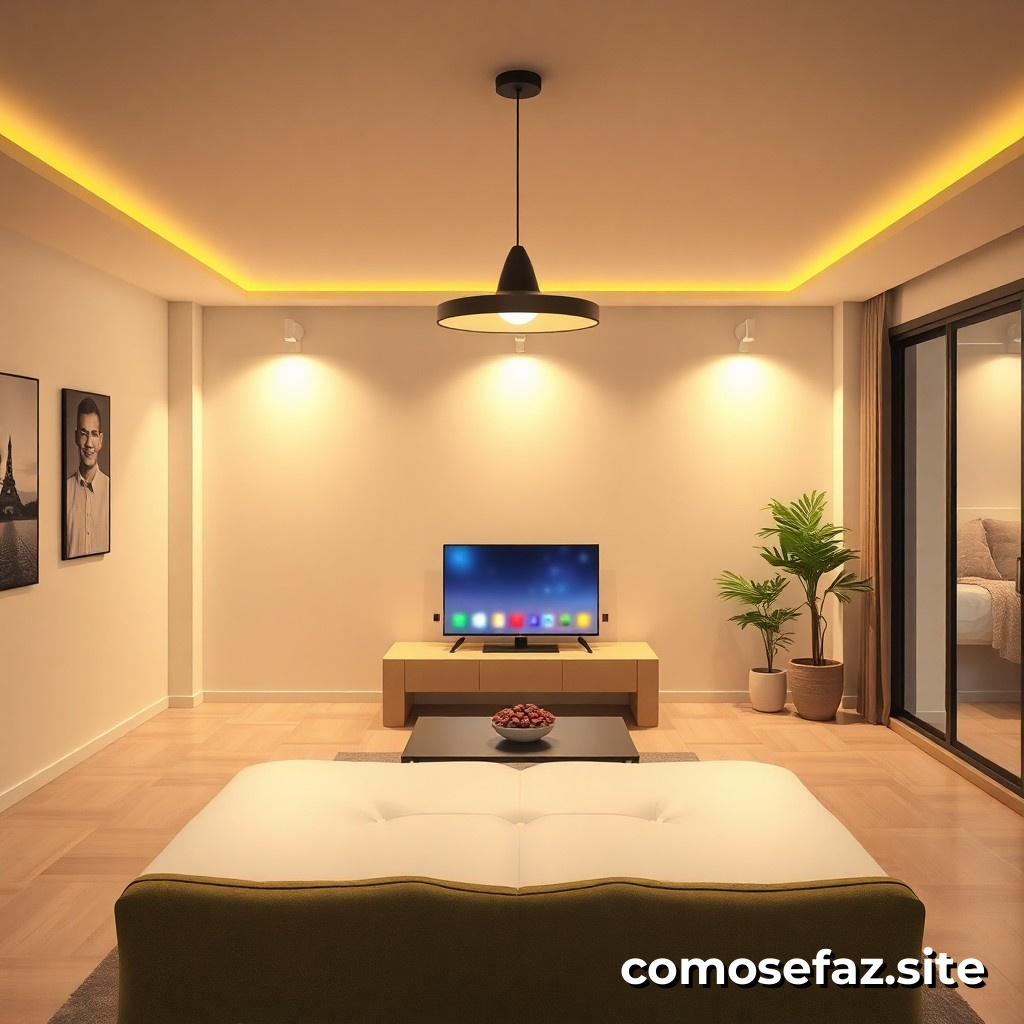Como instalar um sistema de iluminação LED inteligente em sua casa