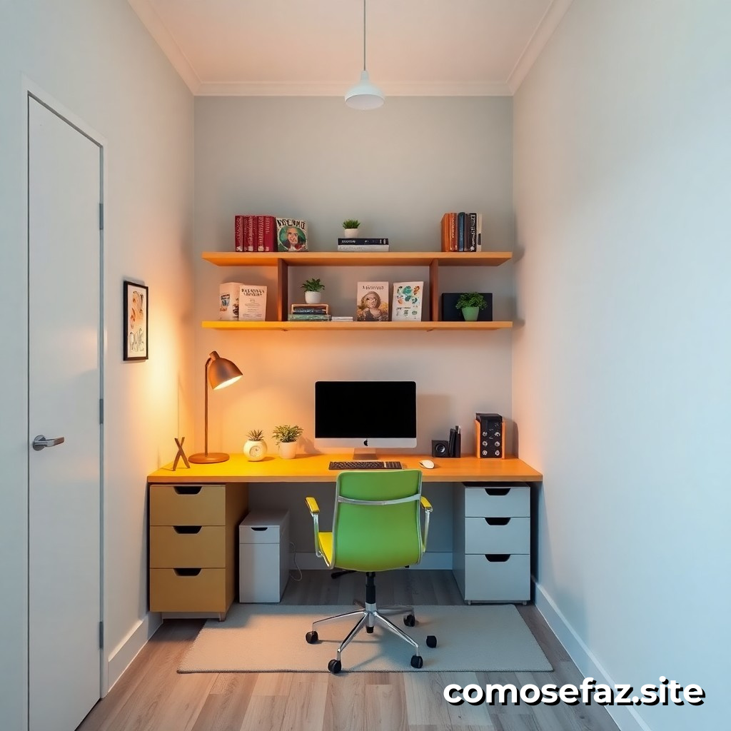 Como Organizar um Espaço de Estudo Eficiente em um Quarto Pequeno