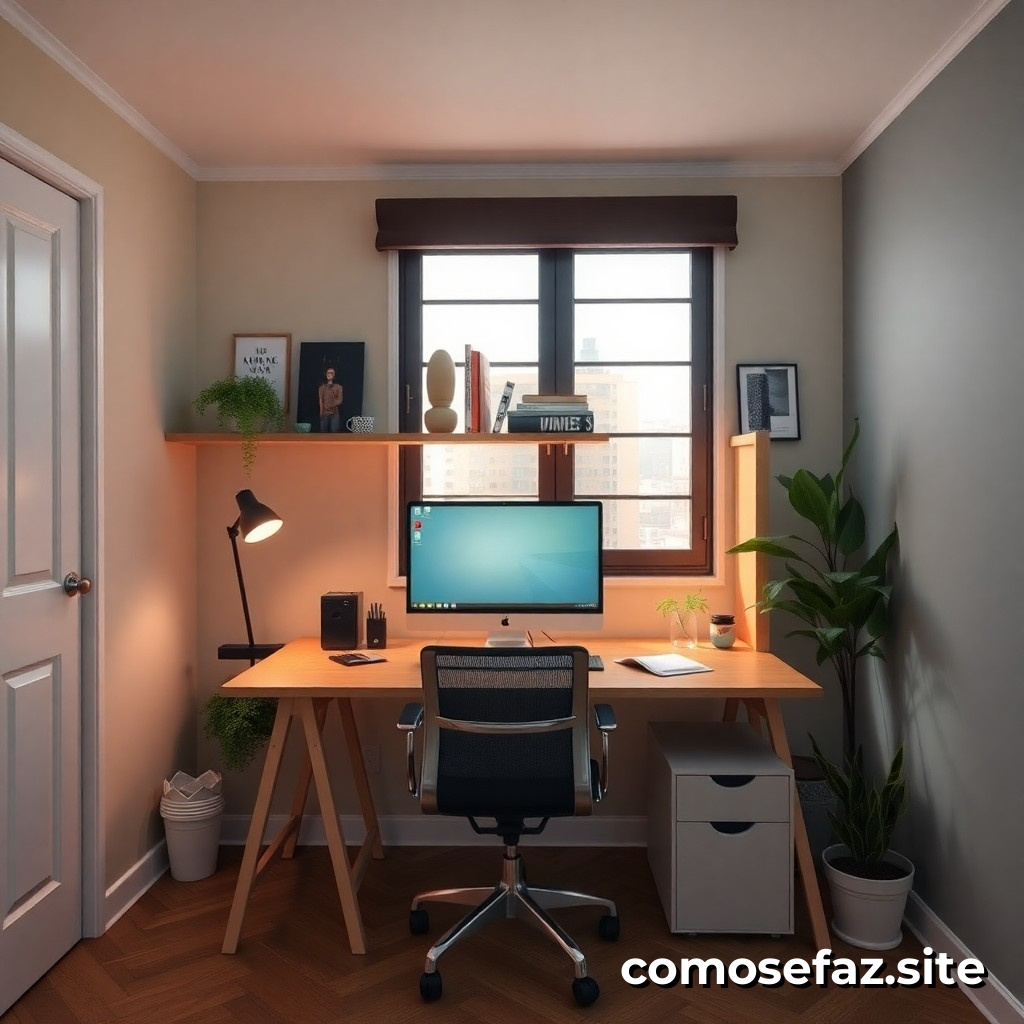 Como organizar um espaço de trabalho em casa para aumentar a produtividade