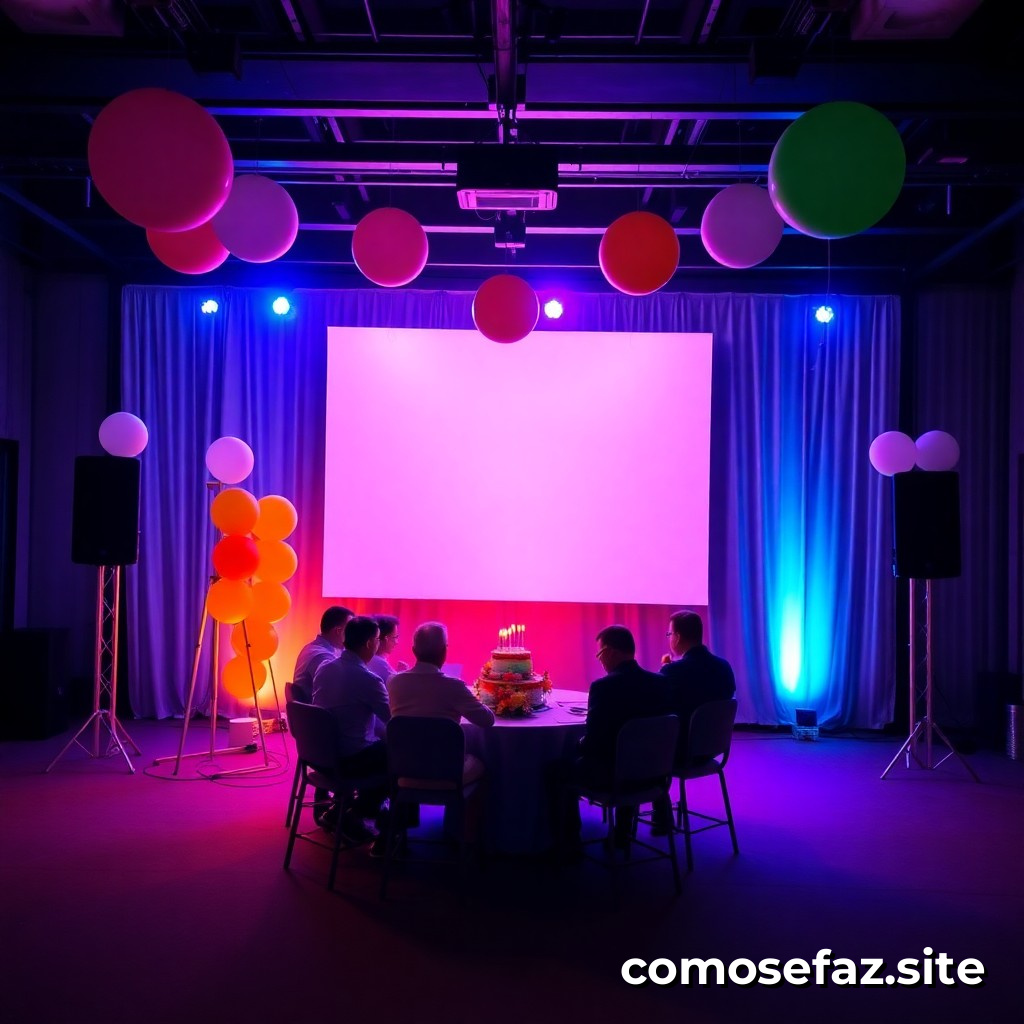 Como organizar um evento de aniversário