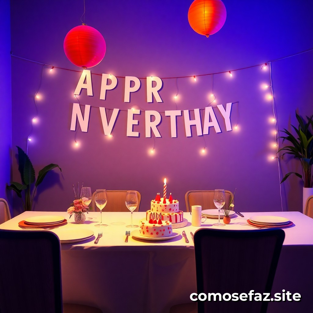 Como organizar um evento de aniversário em casa