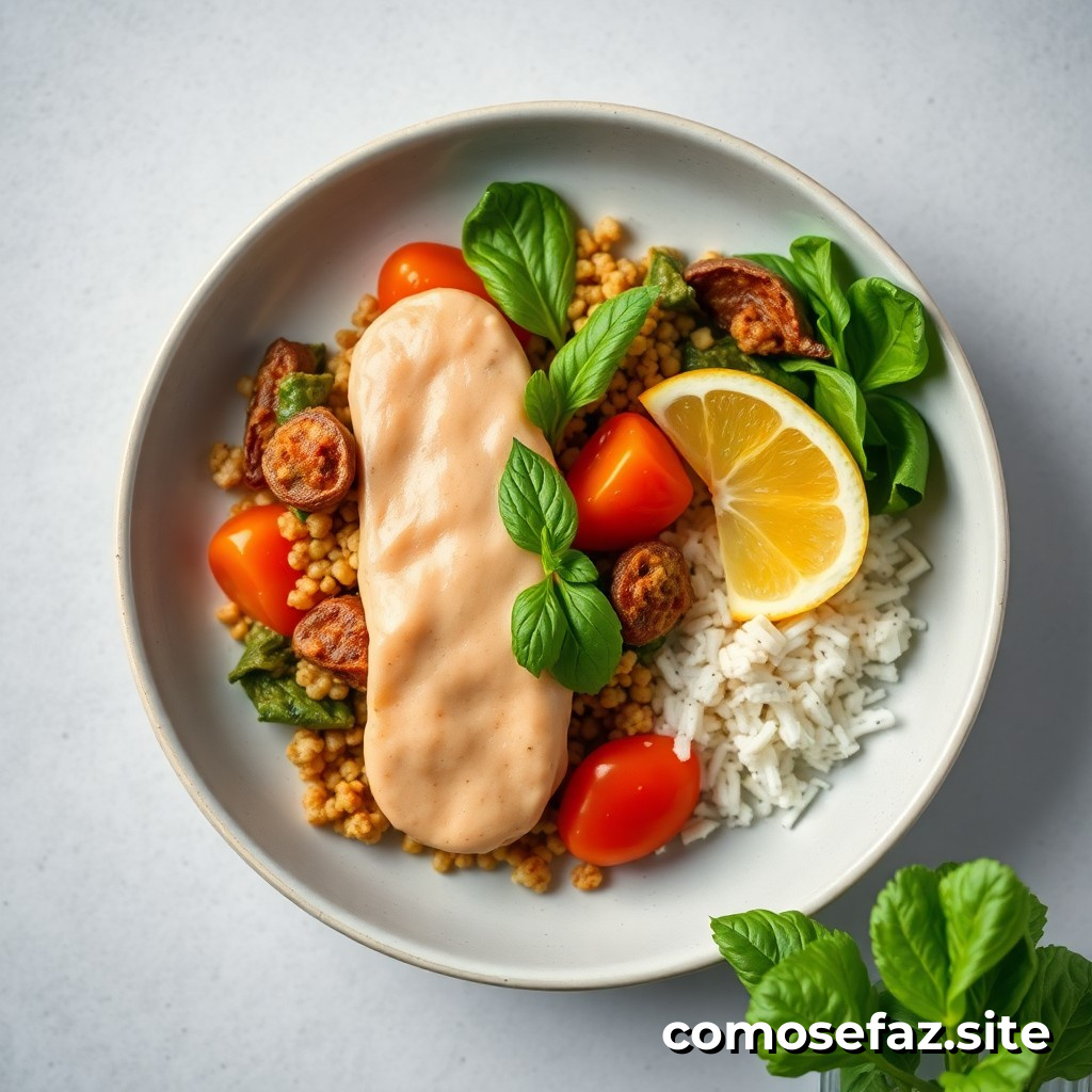 Como preparar um prato de comida vegana e sem glúten para uma refeição saudável