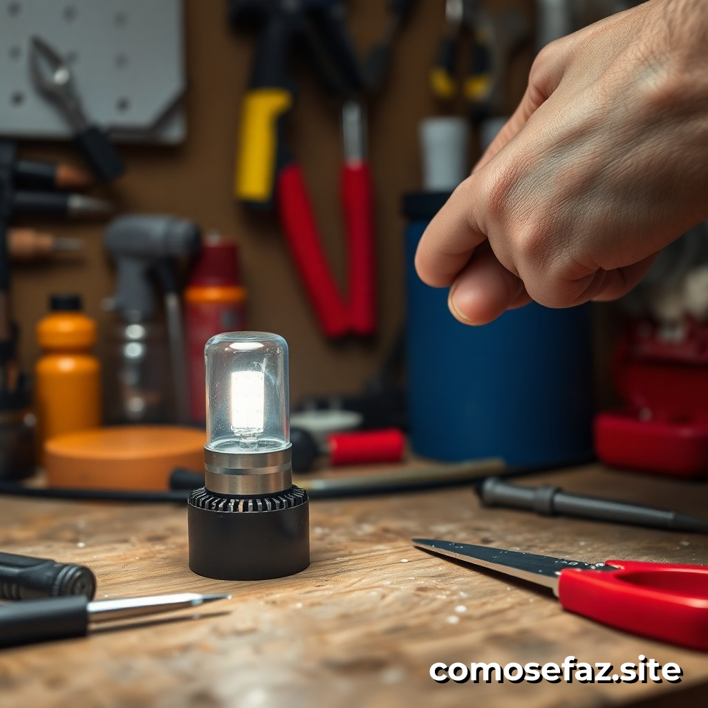 Como trocar uma lâmpada de LED queimada