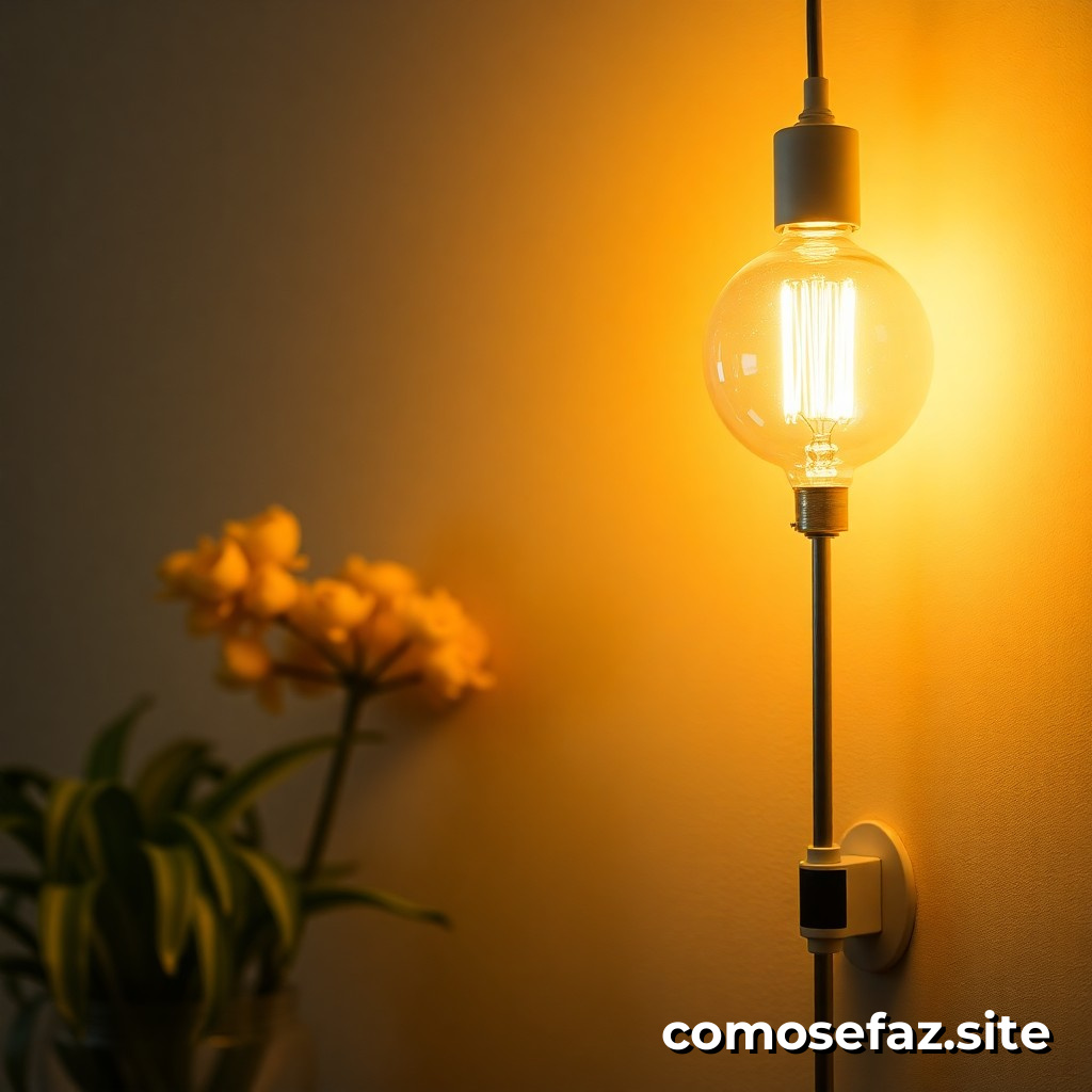 Como trocar uma lâmpada incandescente por uma LED em sua casa
