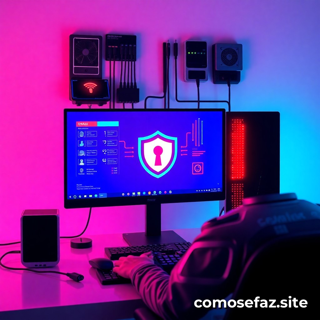 Configuración de un sistema de seguridad cibernética para gamers