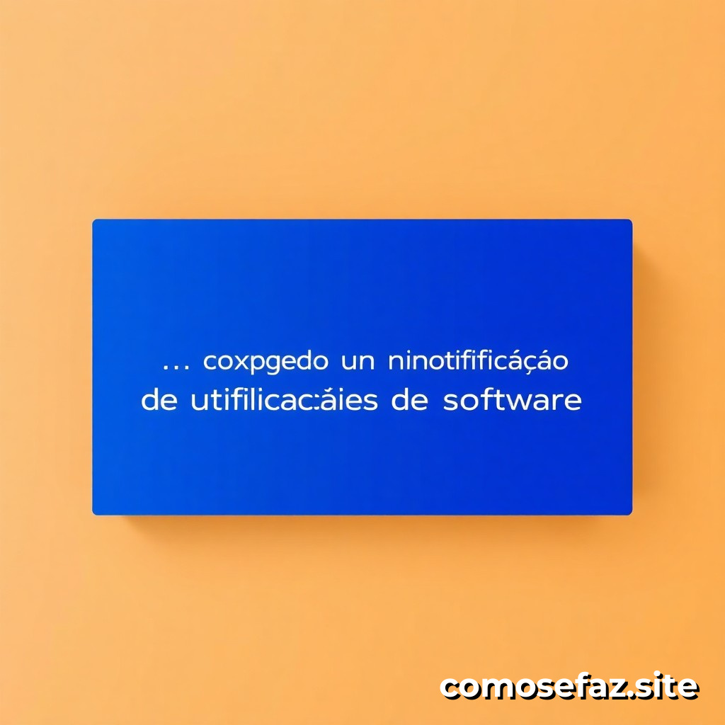 Configurando um sistema de notificação de atualizações de software