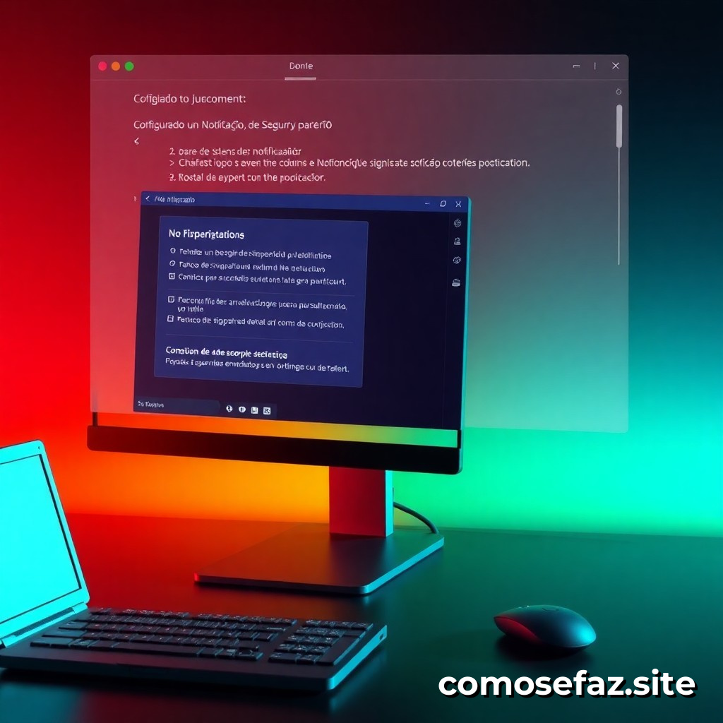 Configurando um Sistema de Notificação de Segurança para Meu Computador