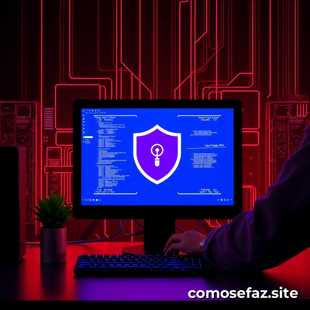 Configurando um sistema de segurança cibernética para proteger meu computador de malware e vírus