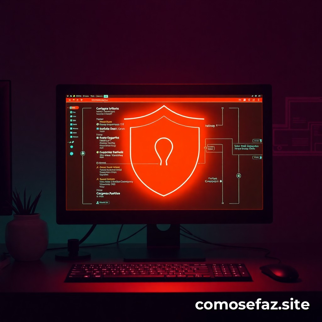 Configurando um sistema de segurança cibernética para proteger meu computador de ataques de malware