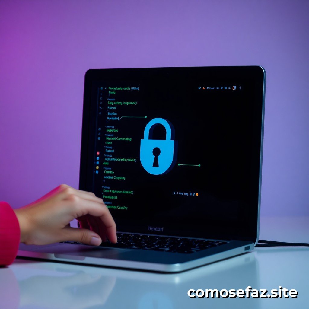 Configurando um sistema de segurança cibernética para proteger meus dados pessoais