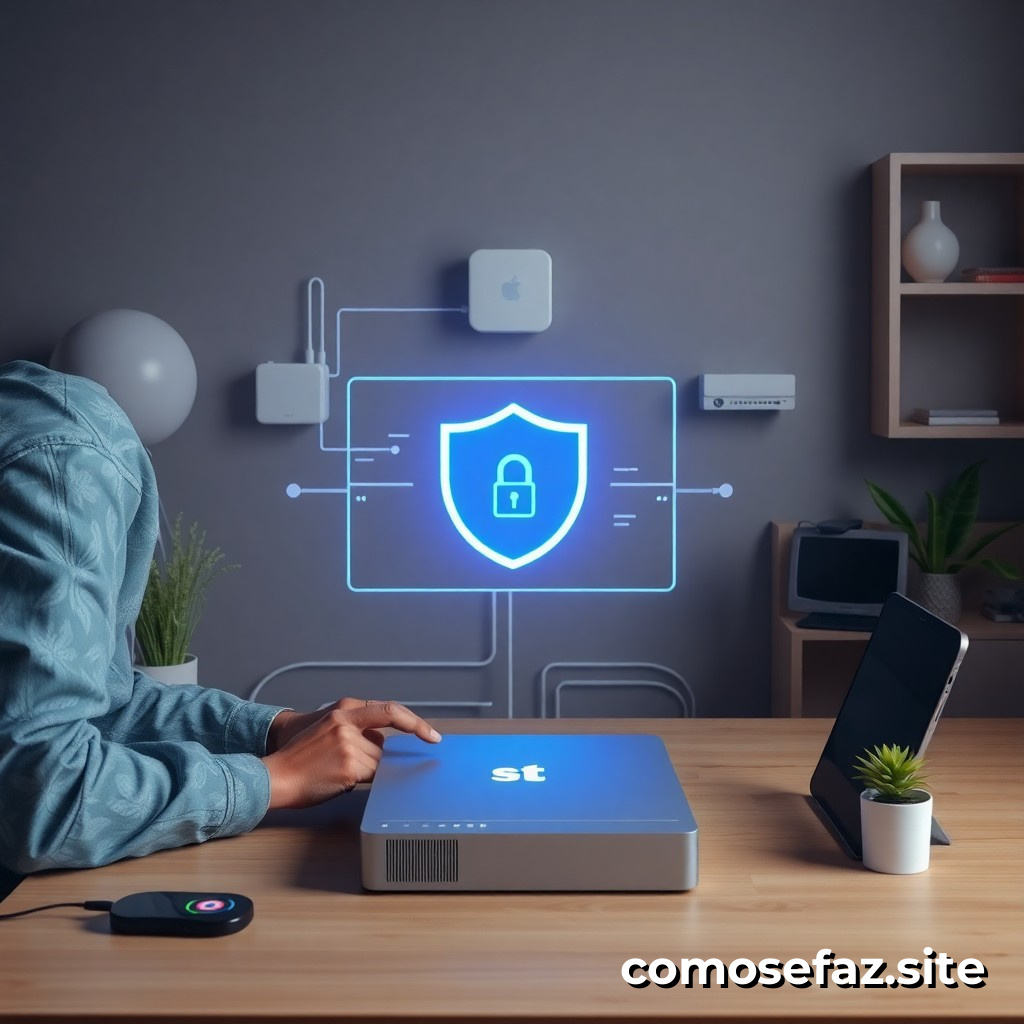 Configurando um sistema de segurança cibernética para proteger meus dispositivos em casa