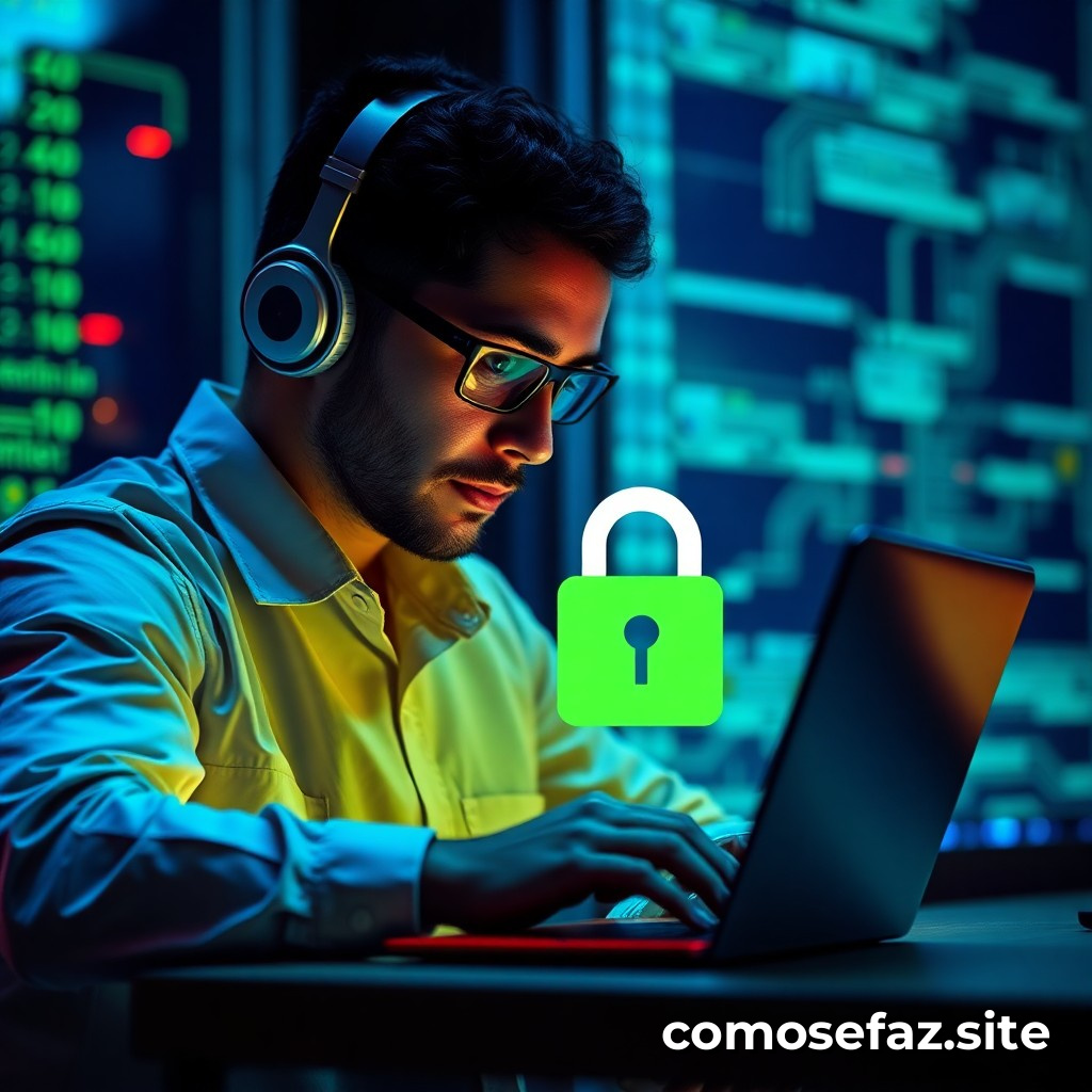 Configurando um sistema de segurança cibernética para proteger seus dados