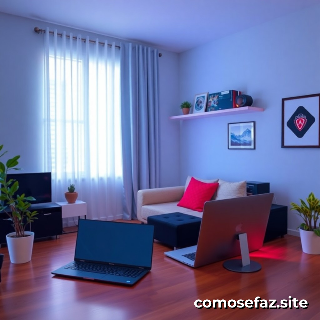 Configurando um sistema de segurança de rede em casa para proteger dispositivos contra ataques cibernéticos