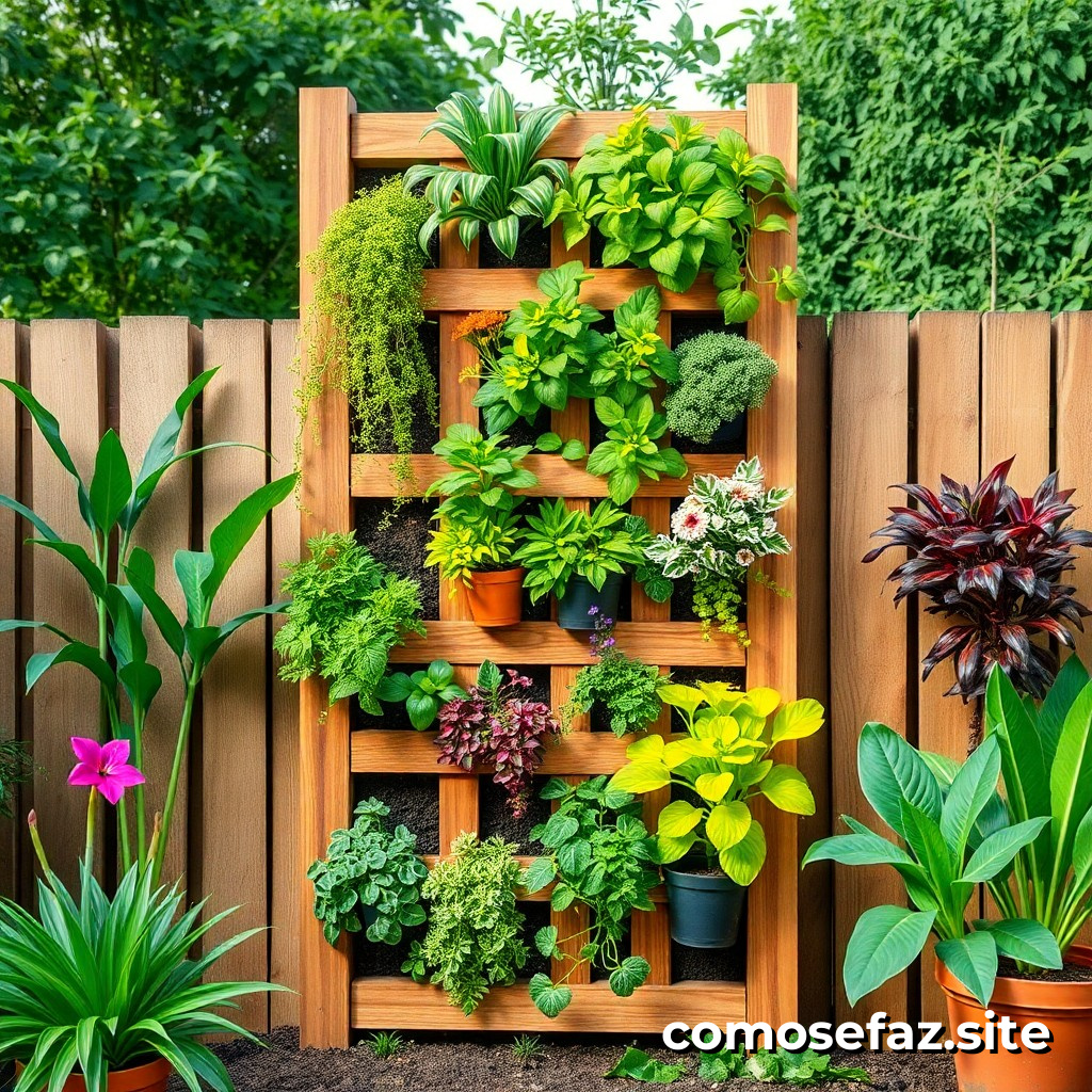 Construção de um Jardim Vertical com Recursos Reciclados: Um Guia Prático para Iniciantes