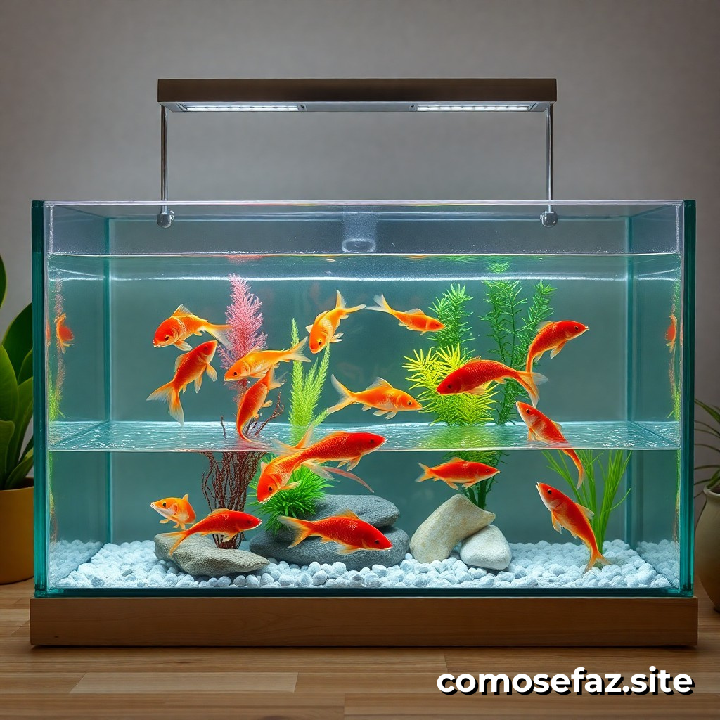 Construíndo um aquário de peixes ornamentais em casa, um guia passo a passo