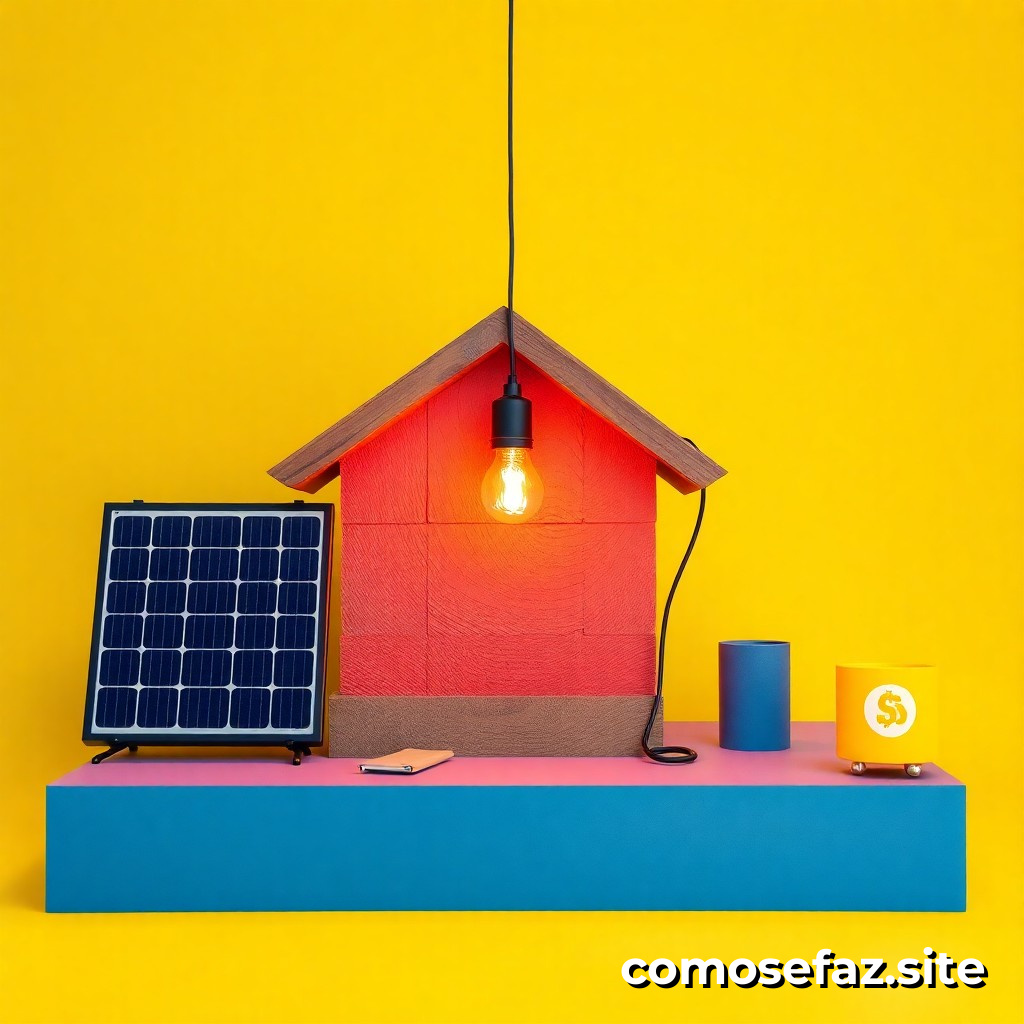 Construíndo um Circuito de Iluminação Solar com Materiais Reciclados para Minha Casa
