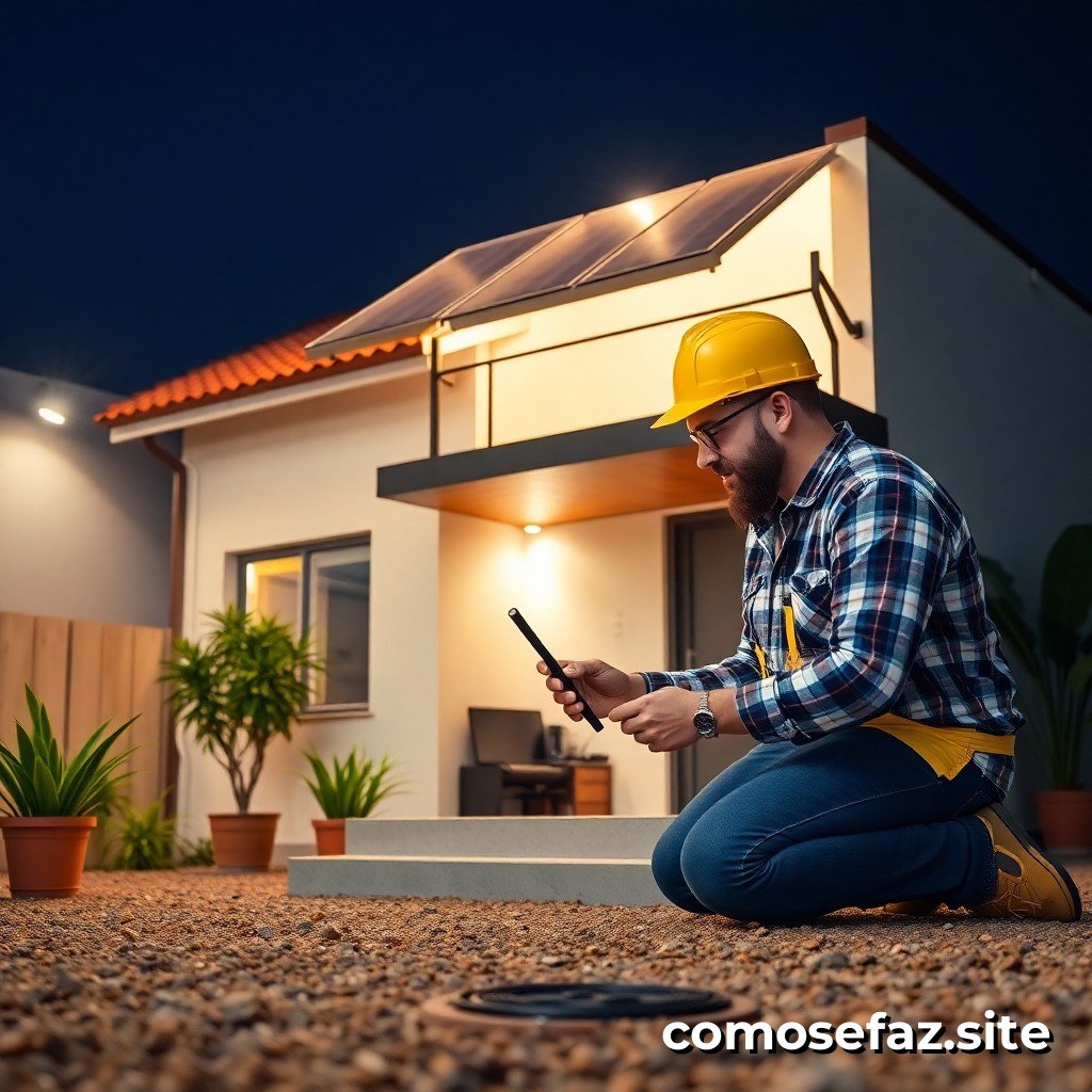 Construíndo um circuito de iluminação solar para minha casa